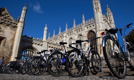 Bicycles outside Kings College, Cambridge