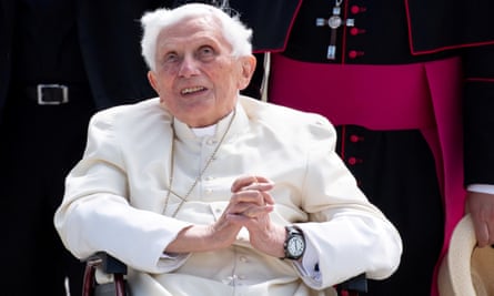 Benedict XVI pictured at Munich airport on 22 June Benedict XVI pictured at Munich airport on 22 June