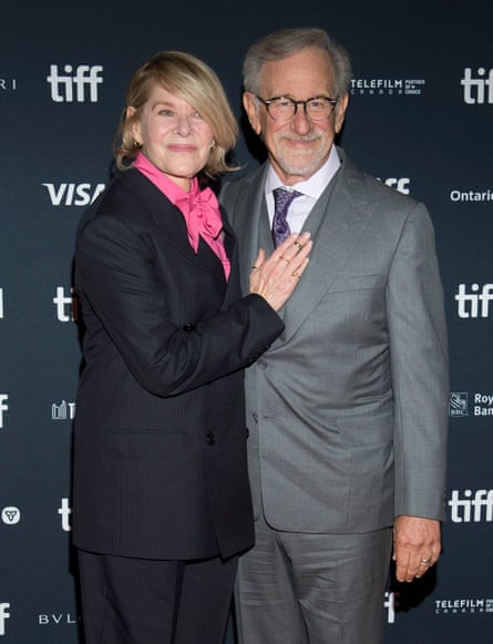 Steven Spielberg and his wife, Kate Capshaw, at the premiere of The Fabelmans, in Toronto last month.