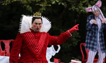 Adam Gilbert as the Queen of Hearts.