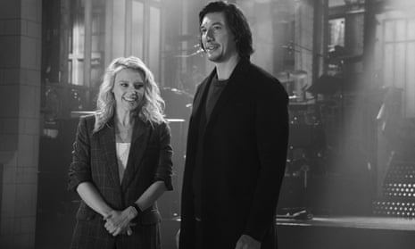 Kate McKinnon with Adam Driver during a promo.