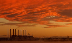 Hazelwood Power Station at sunrise