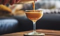 Male hands pouring espresso martini cocktail into glass... whats your secret tipple?