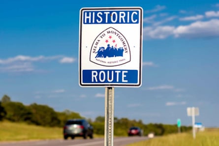 Selma Montgomery Historic Route sign