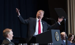 Donald Trump makes remarks at the 2019 National Prayer Breakfast on 7 February. 3000.jpg?width=300&quality=85&auto=forma
