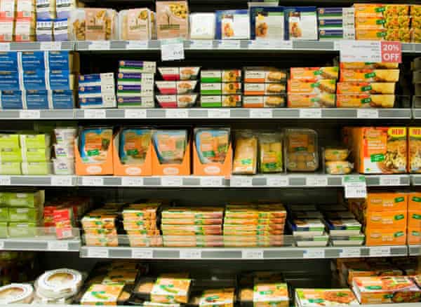 Quorn products in supermarket
