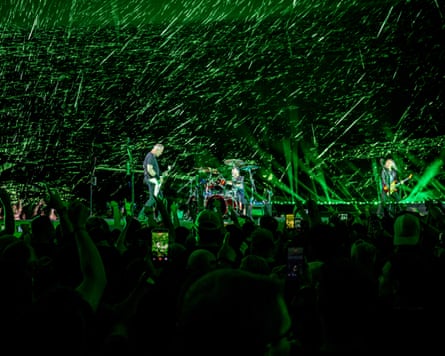 Rock band on stage