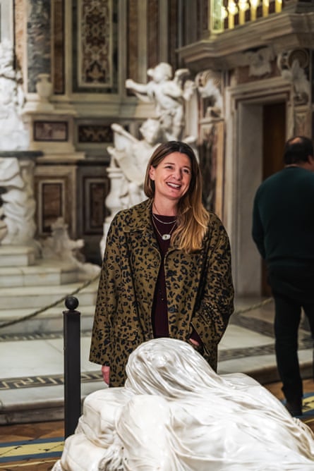 Maria Alessandra Masucci stands at the head of the Veiled Christ