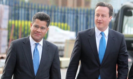 Alok Sharma with David Cameron.