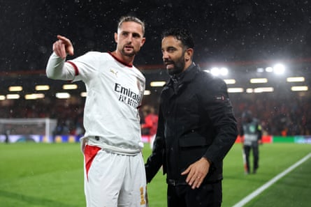 Ruben Amorim and Adrien Rabiot.