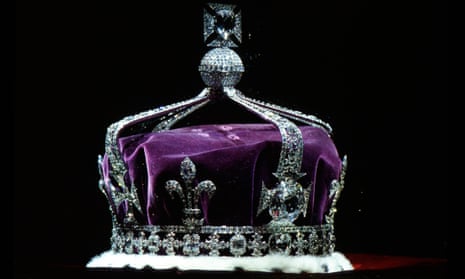 The Koh-i-noor diamond in the Queen Consort’s crown.