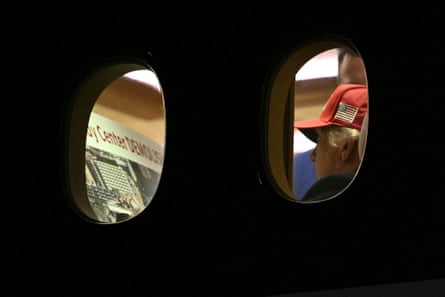 Donald Trump on Air Force One