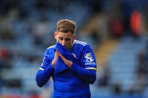 Premier league: liverpool and chelsea beat spurs leicester & #039; in top four - live! 3 marc albrighton's face says it all for leicester city as they fail to qualify for the champion's league.