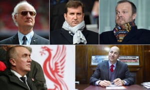 The executives at the meeting were, from top left: Chelsea’s Bruce Buck, Manchester City’s Ferran Soriano, Manchester United’s Ed Woodward, Arsenal’s Ivan Gazidis and Liverpool’s Ian Ayre.