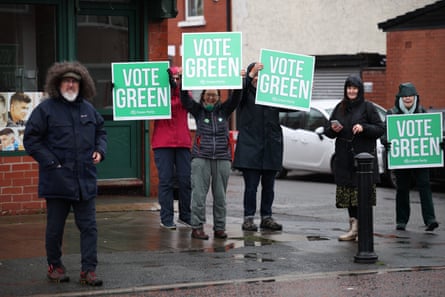 Green canvassers in Gorton and Denton