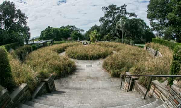 Jones planted kangaroo grass in the pioneer memorial garden as a comment on colonial misconceptions about Indigenous agriculture.