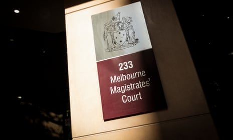 A logo of Melbourne magistrates court