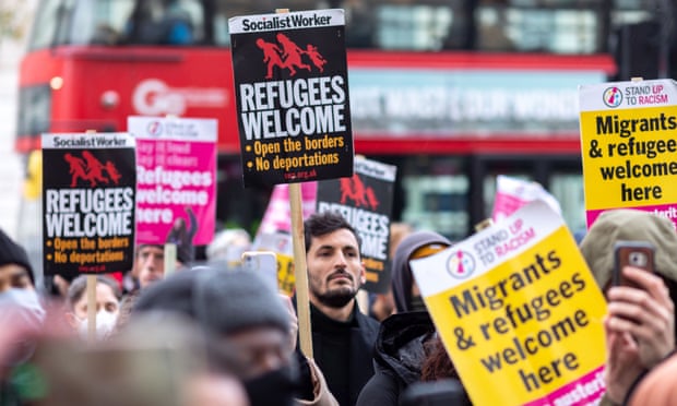 ‘Refugees welcome’ protest in London in November