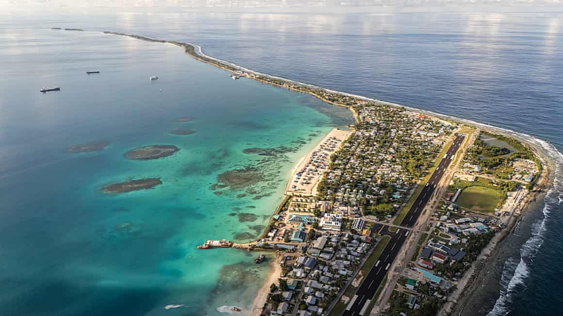 Aerial view of Funafuti