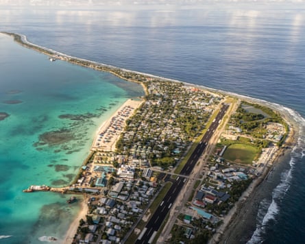 Aerial shot of Funafuti
