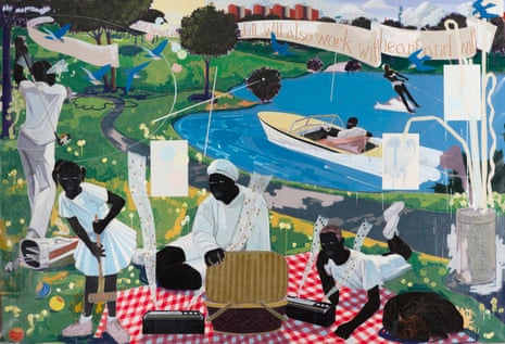 ￼Past Times, 1997, by Kerry James Marshall.
