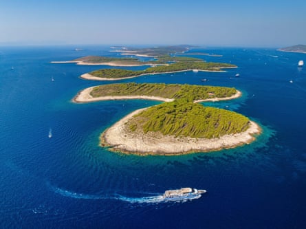 The Pakleni archipelago, off the southwest coast of Hvar island