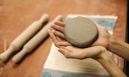 ‘It started after I tried a small piece of dried-out clay that my younger sister had from pottery school.’