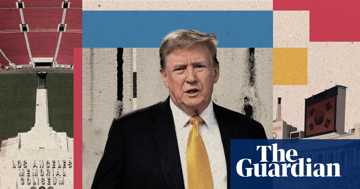 ‘The Trump Olympics’: president vows to host the ‘greatest games’ in LA, a city that’s felt his wrath