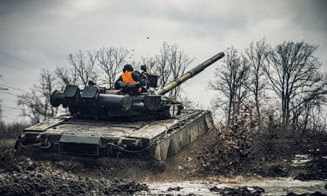 Ukrainian servicemen taking part in exercises last week
