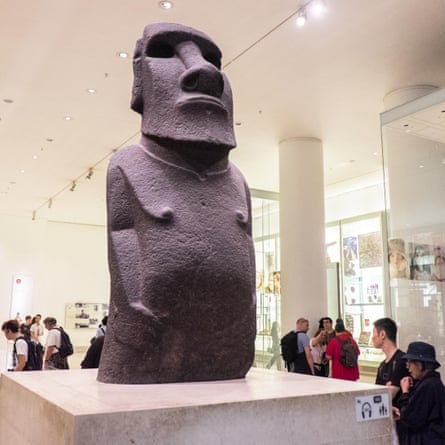 ‘You have our soul’ … Hoa Hakananai’a, the Easter Island moai in London’s British Museum.