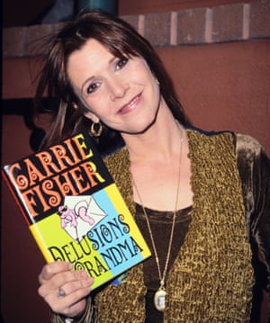 Carrie Fisher, pictured here in April 1994, wrote a number of novels and non-fiction books, including Postcards from the Edge and Delusions of Grandma
