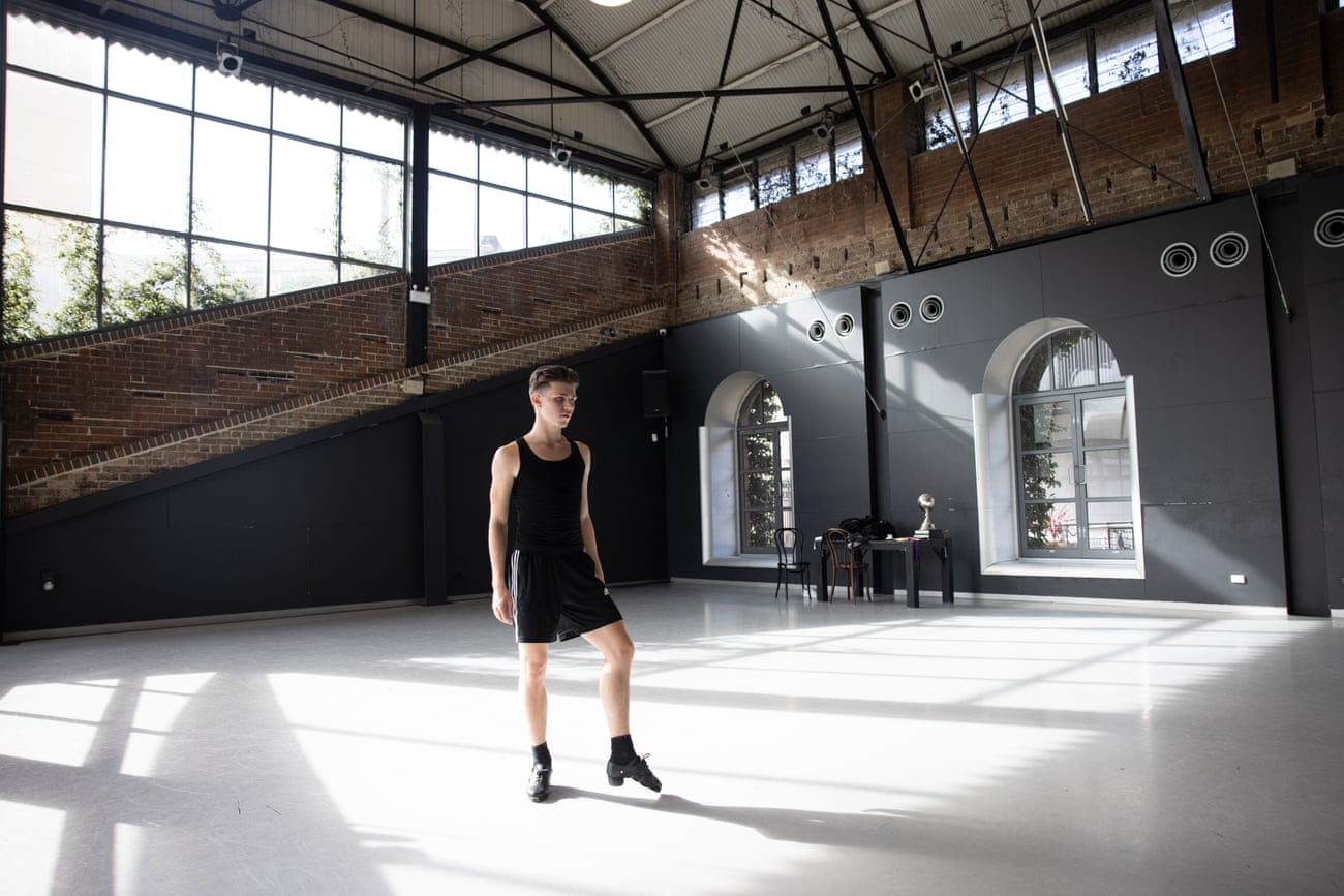 Liam Costello in a dance studio