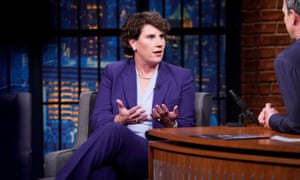 Amy McGrath appears on Seth Meyers’ late-night show.