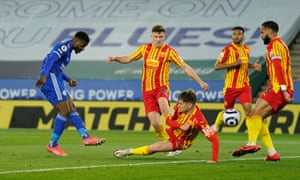 Kelechi Iheanacho makes it three for the Foxes.