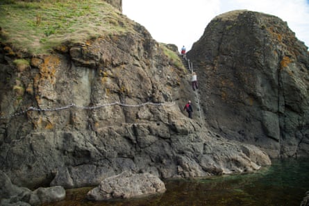 A section of the Elie Chain walk, Fife Scotlandd