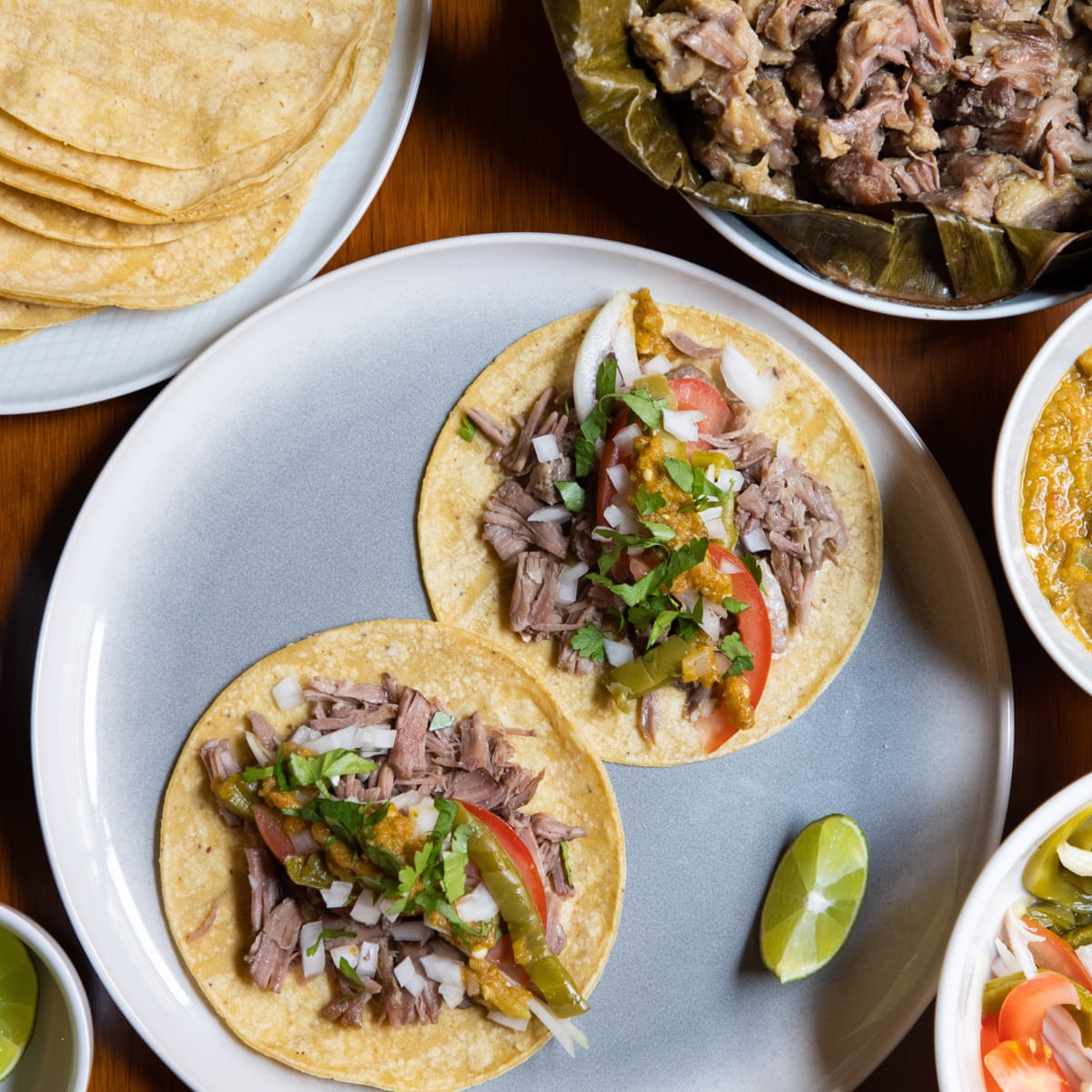 Breakfast with Rosa Cienfuegos: chilaquiles and lamb barbacoa