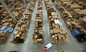 An Amazon fulfilment centre in Swansea, south Wales
