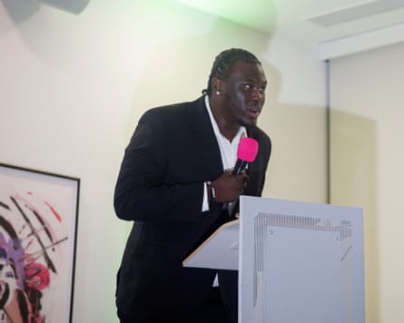 Ademola Adedeji at an event in Canary Wharf, London, in September 2025.