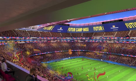 Barcelona’s proposed new Camp Nou stadium.