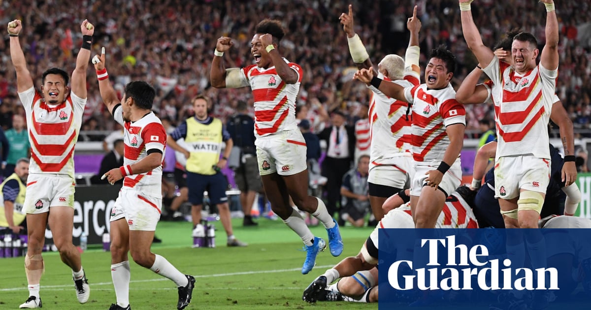 Rugby World Cup: Japan defeat Scotland, Wales stutter against Uruguay – video highlights