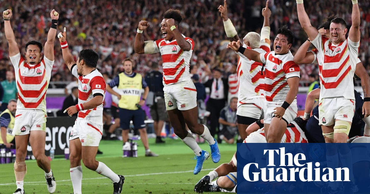Japan hang on to reach Rugby World Cup last eight and send Scotland out