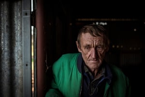 Farmer Trevor Hosie on his farm near Tallygaroopna, Victoria