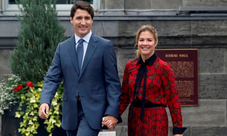 Canada’s prime minister Justin Trudeau and his wife, Sophie Grégoire Trudeau. Sophie Trudeau has tested positive for coronavirus.