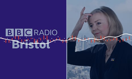 BBC Radio Bristol Liz Truss interview screengrab for video