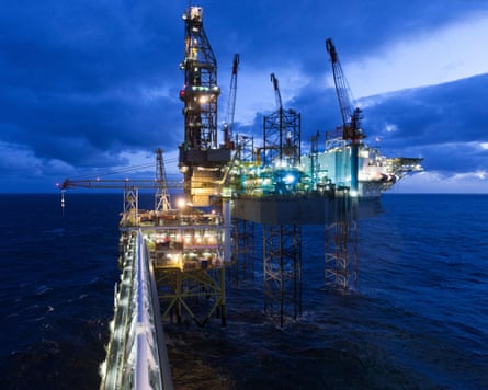 This is a shot of the Ensco 120 rig preparing to re drill a gas well in the North Sea