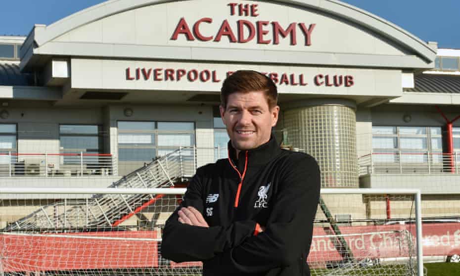 Steven Gerrard, a Liverpool academy coach, says: ‘It was important to get a taste of it away from the cameras before you go into the madness.’