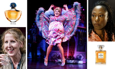 Clockwise from left: Fenella Woolgar in The Slaves of Solitude; the perfume Shalimar; Michael Ball in Hairspray; essential oil fan Nikki Amuka-Bird; Chanel No 5