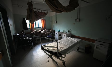 A hospital in Gaza, where the health system has been worn down by years of blockade. 