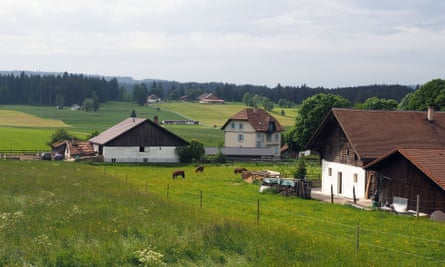 A large rural farmstead in the Jura region