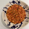 Yasmin Khan’s menemen is ‘beautifully rich and sweet’.